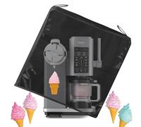Ice Cream Machine Cover for Ninja NC701 NC501, Ice Cream Maker Dust Cover Made of Waterproof and Dust-Proof 600D Nylon, Frozen Dessert Maker Covers for Ninja NC701 Swirl by CREAMi Ice Cream