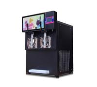 ice cream machine Dual Cylinder Multifunctional Ice Cream Machine Snow Mud Machine Summer Refreshing Snacks Cold Drinks Milk Tea Coffee