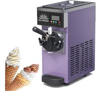 Ice Cream Machine for Home Soft Ice Cream Machine Commercial Ice Cream Making Machine Summer Snack Shop Cafe Desktop Ice Cream Maker Fruit Ice Cream Machine,Purple-ZB-BQL68