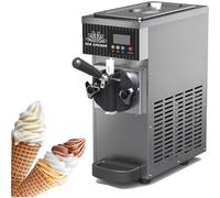 Ice Cream Machine for Home Soft Ice Cream Machine Commercial Ice Cream Making Machine Summer Snack Shop Cafe Desktop Ice Cream Maker Fruit Ice Cream Machine,Grey-ZB-BQL68