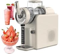 Ice Cream Machine for Smoothies and Cold Drinks, Fully Automatic Energy-Saving Shaved Ice Maker for Quick Frozen Desserts, Household Kitchen Appliance