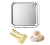 Ice Cream Machine, Stir-Fried Ice Maker with 2 Scrapers, Fast Freezing DIY Homemade Ice Cream Roll Maker