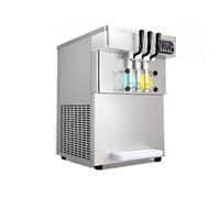 ice cream machine Transparent Body Vertical Commercial Ice Cream Machine Milk Tea Shop Dedicated 3-color Soft Sweet Cone Ice Cream Machine