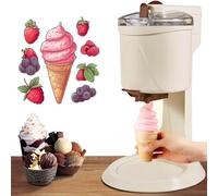 Ice Cream Maker 1000ML, Automatic Portable Soft Serve Machine for Home Party, Countertop Dessert Maker, Easy to Use, Ideal for Ice Cream Lovers