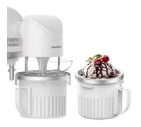 Ice Cream Maker Attachment for All KitchenAid Stand Mixer, with Two 250ML Frozen Bowls,Makes Homemade Ice Cream, Gelato, Sorbet,Frozen Yogurt
