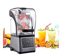 Ice Cream Maker,Blender Smoothie Machine, Smoothie Blender, Food Grade Ice Crusher Slush Machine with 1.6L Hopper, Cover Silent Broken Wall Cooking Machine, for Commercial Home