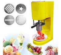 Ice Cream Maker, Commercial Soft Serve Machine with Shape Molds, 7.4-7.9 Gal/Hr Ice Cream Noodle Press