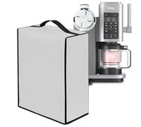Ice Cream Maker Cover for Ninja CREAMi Ice Cream Maker Heavy Duty Waterproof Dust Protective Frozen Treat Maker Cover Compatible for Ninja Swirl by CREAMi Ice Cream and Soft Serve Maker NC701 (Grey)