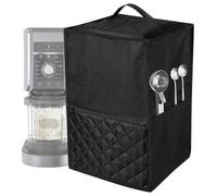 Ice Cream Maker Dust Cover, Compatible with Ninja CREAMi NC501, NC301, NC299AMZ, with Accessory Pockets for Storage