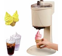 Ice Cream Maker for Home - Fruit Dessert Yogurt Cone and Ice Cream Roll Maker, Kitchen Appliance for Easy Dessert Preparation