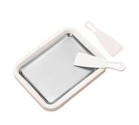 Ice Cream Maker, Ice Cream Plate With 2 Spatulas,DIY Rolled Ice Cream Maker, Home Use Non Electric Cold Plate 304 Stainless Steel Easy to Use Ice Cream Machine Make Your Own Ice Cream in Minutes with