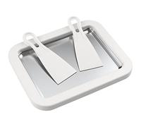 Ice Cream Maker Instant Ice Cream Roller Pan with 2 Scrapers Multifunctional Cold Sweet Fried Food Plate Rolled Ice Cream Maker Homemade Rolled Cream Frozen Yogurt Gelato(white)