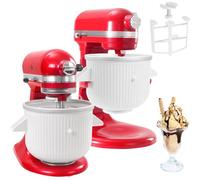 Ice Cream Maker Machines for Kitchenaid Stand Mixer,Compatible with Kitchen aid 4.5 QT and Larger Mixer,2-Quart Frozen Yogurt & Sorbet Gelato Maker,Dishwasher safe