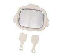 Ice Cream Maker Metal with 2 Spatulas Cold Pan Plate for Sorbets Gelato Sorbet Freeze Yogurt Soft Serve Home Use