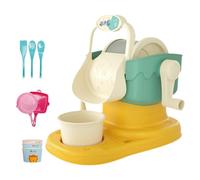 Ice Cream Maker Toy - Kitchen Toy, Machine | Edible Pretend Play Ice Cream Playset for Kids Toddler Boys Girls, Manual Fun Activity Set for Family Time, Learning Play Kitchen Access