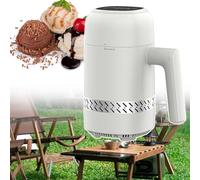 Ice Cream Maker with 300ml Capacity, LED Display, No Pre-Refrigeration Required, Ideal for Indoor and Outdoor Use
