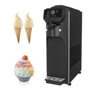 Ice Cream Maker with Auto Cleaning - 3.8L Large Hopper, 16L/H Fast Production, 5-8 Servings, Smart Touch Control, Stainless Steel Mixer for Home & Commercial Use
