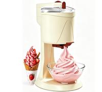 Ice Cream Maker With Freezer Bowl, Automatic Mini Soft Serve Machine For Home, DIY Fruit Creami Dessert Maker, Compact Icecream Appliance