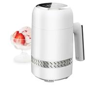 Ice Cream Maker with LCD Display & Timer, No Pre-Cooling Yogurt Machine, 6 Modes Gelato Maker, Portable for Freezing Desserts, 60W Cooling Power