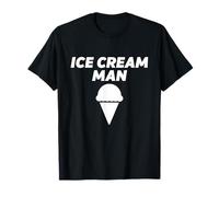 Ice Cream Man Costume Vanilla Soft Serve Gelato Cone Truck T-Shirt