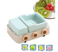 Ice Cream Mold,Cartoon Easy Release Reusable Mould with Lid - Homemade Freezer Treats Pop Mold - for Fruit Pudding Jelly Yogurt Candy Chocolate