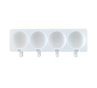 Ice Cream Mold Round Shape Silicone Popsicles Form Maker Lolly Moulds Cube Party Decoration Popsicles Mold Silicone Molds for Baking Cakes Chocolate Non Toxic Food Grade