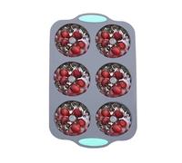 Ice Cream Molds - 6 Chamber Christmas Silicone Ice Cube Tray, Multifunctional Soft and Non-Stick Mold | Perfect for Ice Cream, Dessert, Chocolate, Baked Goods, Glasses