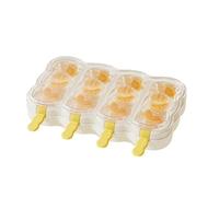 Ice Cream Molds Set with Detachable Stick Creative 4 Compartments Popsicles Maker Tray Ice Maker with Removable Stick