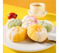Ice Cream Mooncake, Matcha Mango Strawberry Fruit Mooncake, Mid-Autumn Festival Gift, Delicious Classic Chinese Mooncake, Vegan, Pastry, Dessert, Dim Sum (2bags)