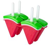 Ice Cream Mould 4 Popsicle Watermelon Shape Silicone Moulds Reusable Easy Release for Children Diy Ideas Ice Lollies Maker