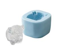 Ice cream moulds especially for making cocktails | Flexible maker with 6 separate cavities in the shape of a cow | tray for the freezer - For use in cocktails, bourbon, tequ
