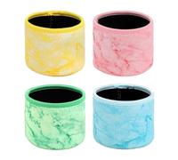 Ice Cream Neoprene Case for Ninja Creami Deluxe, Pack of 4 Ice Cream Neoprene Case, for Ninja Creami Deluxe Accessories, 4 Pieces Insulated Pint Ice Cream Sundae Covers, Reusable Insulated Cases