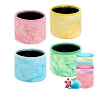 Ice Cream Neoprene Sleeve for Ninja Creami Deluxe Pints, 4 Pack Reusable Insulated Sleeves Compatible with NC50 0 NC501 Series Ice Cream Maker Containers (Containers not Included)