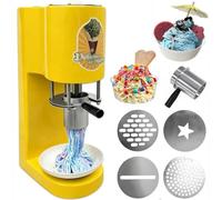 Ice Cream Noodle Extruder - Multi-Shape Spaghetti Press Machine, 4 Molds, 30L/h Output, 6-8s/Cup, Ideal for Dessert Shops, Bars, Restaurants