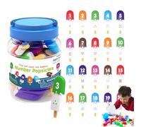 Ice Cream Number Learning Game - Matching Counting Toy Kit, Preschool Math Recognition Activity Set | Kindergarten Classroom Manipulatives Homeschool Teaching Aid Birthday Party