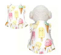 Ice Cream Paradise S Pet Apparel for Small Dogs-Cute Summer Outfit for Puppy, Soft Breathable Pet Clothes for Cat