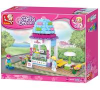 Sluban SlubanM38-B0525 Ice Cream Shop Building Bricks Set