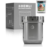 Ice Cream Pint Cooler, Fits All Standard Ice Cream Pints, Vacuum Insulated Stainless Steel, Leakproof Lid with Silicone Seal, Non-Slip Bottom, Keeps Ice Cream Frozen for Hours, Canteen with Grip Lid