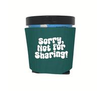 Ice Cream Pint Cooler, Sorry Not for Sharing, Funny Party Favor, Gift Ideas, Foam Holder Sleeve for Sorbetes Lover (Teal)