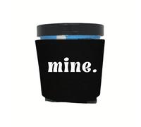 Ice Cream Pint Coolers, Mine, Ice Cream Pint Sleeves, Funny Party Favor and Gift Ideas, Foam Holder for Ice Cream Lovers, Funny Coolies (Black)