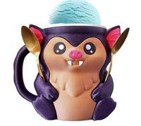 Ice Cream Pint Cup Holder - Halloween Bat Pint Sleeve Holder for Freezer - Holiday Dessert Container for Kids Adults Party Camping Summer Picnic Shelf Trips Family Movie Nights