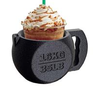 Ice Cream Pint Holder | Reusable Novelty Kettlebell Shape - Ice Cream Cooler Container - for Dessert Serving Entertaining Housewarming Home Kitchen Gym Pantry Organization