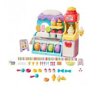 Ice Cream Play Set - Modelling Clay for Educational Imitation Game - Air-Dry Clay Bakery Tool Kit for Home Room Games Kindergarten Role Christmas Game