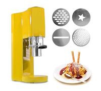 Ice Cream Press Machine Stainless Steel 4 Removable Molds 1-Touch Operation Italian Ice Maker for Food Trucks and Home Use