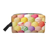 Ice Cream Print Toiletry Bag for Women Travel Toiletry Bag, Spacious Capacity Cosmetic Bag for Men