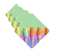Ice cream rainbow gradient Car Air Freshener Cards for Women Men 4 Pack Cute Car Accessories Long Lasting Scent Car Diffuser Hanging Auto Aromatherapy Tablets Car Fresheners Gifts
