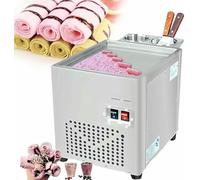Ice Cream Roll Machine, Instant Fried Ice Cream Maker with 2 Spatulas for Homemade Frozen Yogurt and Ice Cream Rolls