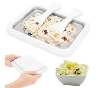 Ice Cream Roll Maker, DIY Rolled Ice Cream Makers Kit with 2 Scrapers, Frozen Yogurt Maker Tray for DIY Fun Family Activity, Instant Cold Plate for Cone, Yogurt, Gelato and Sorbet at Home(Small)