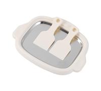 Ice Cream Roll Maker, Homemade DIY Ice Cream Roller Pan with 2 Scrapers, Instant Ice Cream Maker, Make Easy Ice Cream Rolls for Cream Frozen Yogurt Gelato Sorbet at Home (White)