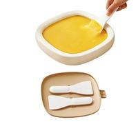 Ice Cream Roller Maker,Food Grade with Lid and 2 Spatulas - Ice Cream Maker Tray | for Homemade DIY Desserts, Yogurt, Fruit Sorbet, Family Gatherings, Parties, DIY Parent-Child Time